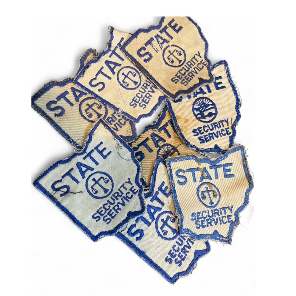 Vintage State Security Service Patches set of 8